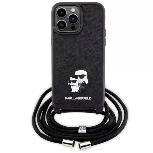 Karl Lagerfeld KLHCP14XSAKCPSK tok iPhone 14 Pro Max 6.7" - fekete Cro-3666339165741 2 kép