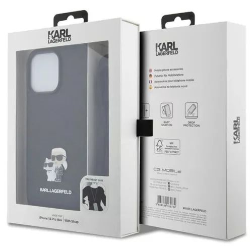 Karl Lagerfeld KLHCP14XSAKCPSK tok iPhone 14 Pro Max 6.7" - fekete Cro-3666339165741 7 kép