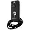  iPhone 15 Pro Fekete Karl Lagerfeld Crossbody Saffiano Monogram Metal-3666339165895 1 kép