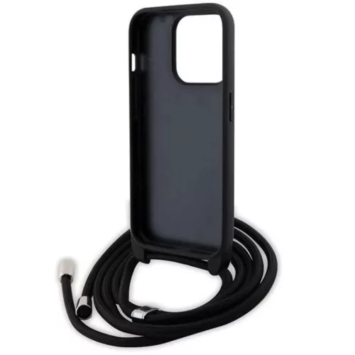  iPhone 15 Pro Fekete Karl Lagerfeld Crossbody Saffiano Monogram Metal-3666339165895 6 kép