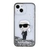 Karl Lagerfeld KLHCP15SLKKNSK iPhone 15 6.1" átlátszó kemény tok L-3666339164072 3 kép