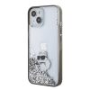  iPhone 15 Átlátszó Karl Lagerfeld Liquid Glitter Choupette tok-3666339164195 2 kép