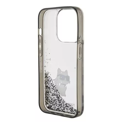  iPhone 15 Pro Max Karl Lagerfeld Liquid Glitter Choupette tok - átl�-3666339164225 7 kép