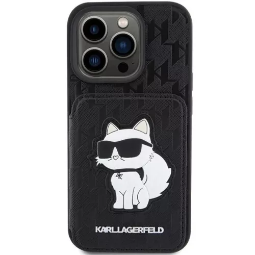  iPhone 15 Pro Max Karl Lagerfeld Saffiano Cardslots és Állványos M-3666339169626 3 kép