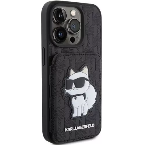  iPhone 15 Pro Max Karl Lagerfeld Saffiano Cardslots és Állványos M-3666339169626 4 kép