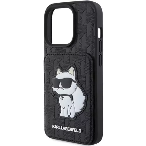  iPhone 15 Pro Max Karl Lagerfeld Saffiano Cardslots és Állványos M-3666339169626 6 kép