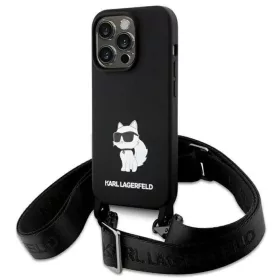  iPhone 15 Pro 6.1" Karl Lagerfeld KLHCP15LSCBSCNK fekete/fekete Cross-3666339167578 1 kép