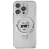  iPhone 15 Pro 6.1" fehér/fehér Karl Lagerfeld kemény tok Ring Stan-3666339168650 3 kép
