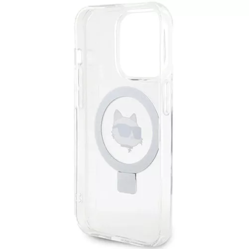  iPhone 15 Pro 6.1" fehér/fehér Karl Lagerfeld kemény tok Ring Stan-3666339168650 7 kép
