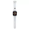 Karl Lagerfeld 3D Rubber Karl Head szíj Apple Watch 42/44/45/49mm-hez - fehér