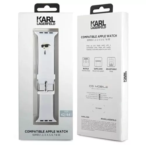 Karl Lagerfeld 3D Rubber Karl Head szíj Apple Watch 42/44/45/49mm-hez-3666339127404 4 kép