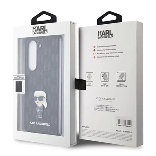 Karl Lagerfeld Saffiano Monogram Ikonik Pin tok Samsung Galaxy Z Fold -3666339174026 7 kép
