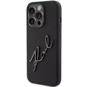  iPhone 15 Pro fekete Karl Lagerfeld Silicone Karl Script tok-3666339168179 2 kép
