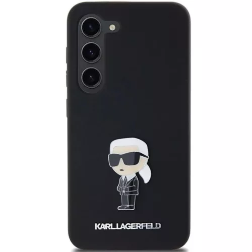Karl Lagerfeld Szilikon Ikonikus Fém Kitűző tok Samsung Galaxy S23 -3666339242268 3 kép