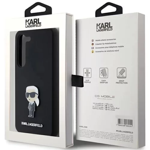 Karl Lagerfeld Szilikon Ikonikus Fém Kitűző tok Samsung Galaxy S23 -3666339242268 8 kép