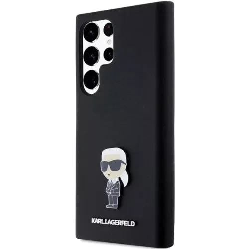 Karl Lagerfeld Silicone Ikonik Metal Pin tok Samsung Galaxy S23 Ultra -3666339242282 2 kép