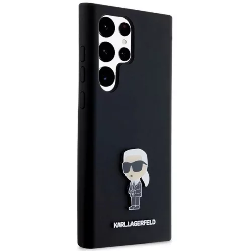 Karl Lagerfeld Silicone Ikonik Metal Pin tok Samsung Galaxy S23 Ultra -3666339242282 4 kép