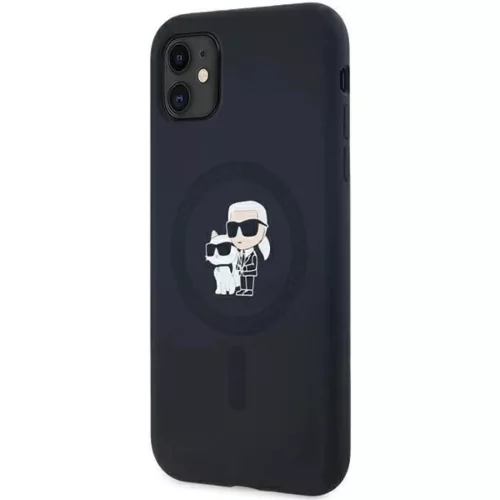 Karl Lagerfeld Szilikon Karl & Choupette MagSafe tok iPhone 11 -hez - -3666339253943 2 kép