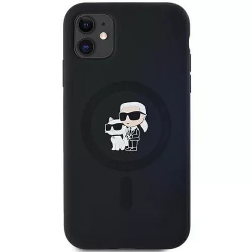 Karl Lagerfeld Szilikon Karl & Choupette MagSafe tok iPhone 11 -hez - -3666339253943 3 kép