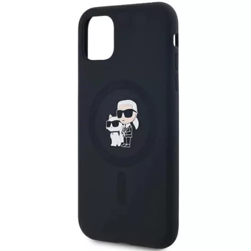 Karl Lagerfeld Szilikon Karl & Choupette MagSafe tok iPhone 11 -hez - -3666339253943 6 kép