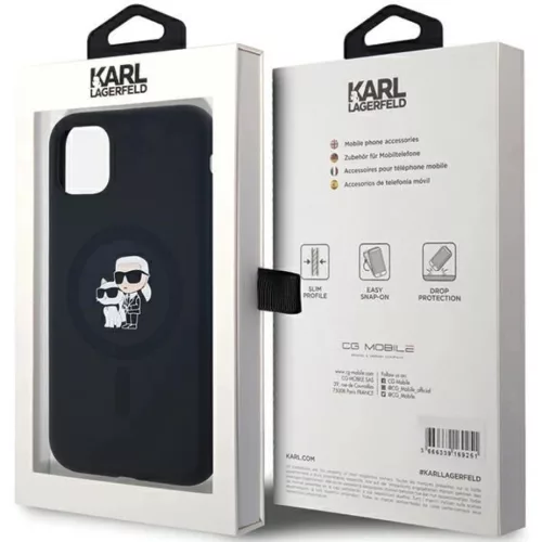 Karl Lagerfeld Szilikon Karl & Choupette MagSafe tok iPhone 11 -hez - -3666339253943 8 kép