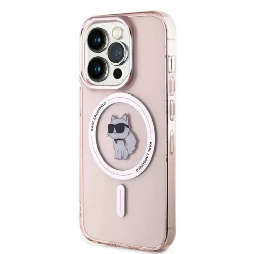 Karl Lagerfeld IML Choupette MagSafe tok iPhone 14 Pro - rózsaszín-3666339162498 2 kép