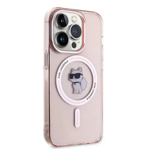 Karl Lagerfeld IML Choupette MagSafe tok iPhone 14 Pro - rózsaszín-3666339162498 4 kép