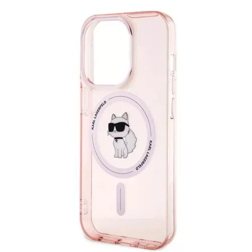 Karl Lagerfeld IML Choupette MagSafe tok iPhone 14 Pro - rózsaszín-3666339162498 6 kép