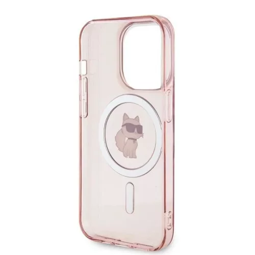 Karl Lagerfeld IML Choupette MagSafe tok iPhone 14 Pro - rózsaszín-3666339162498 7 kép