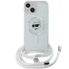  iPhone 13 átlátszó Karl Lagerfeld IML Choupette fej & zsinór MagS-3666339287054 2 kép