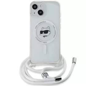  iPhone 13 átlátszó Karl Lagerfeld IML Choupette fej & zsinór MagS-3666339287054 2 kép