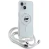  iPhone 13 átlátszó Karl Lagerfeld IML Choupette fej & zsinór MagS-3666339287054 3 kép