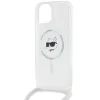  iPhone 13 átlátszó Karl Lagerfeld IML Choupette fej & zsinór MagS-3666339287054 5 kép