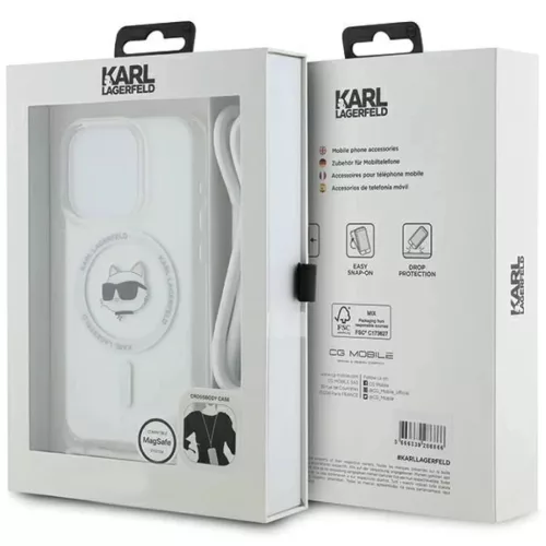 Karl Lagerfeld IML Choupette Head & Cord MagSafe tok iPhone 14 Pro Max-3666339287115 7 kép