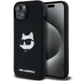  iPhone 15 Plus / 14 Plus Fekete Karl Lagerfeld Szilikon Choupette Fej-3666339257279 1 kép