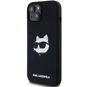  iPhone 15 Plus / 14 Plus Fekete Karl Lagerfeld Szilikon Choupette Fej-3666339257279 2 kép
