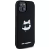  iPhone 15 Plus / 14 Plus Fekete Karl Lagerfeld Szilikon Choupette Fej-3666339257279 4 kép