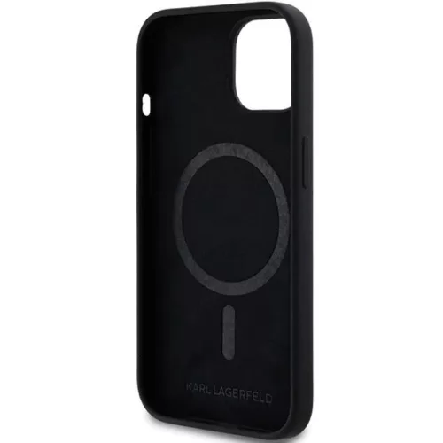  iPhone 15 Plus / 14 Plus Fekete Karl Lagerfeld Szilikon Choupette Fej-3666339257279 7 kép