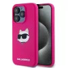  iPhone 15 Pro Max Karl Lagerfeld Silicone Choupette Head MagSafe tok - rózsaszín