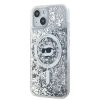 Karl Lagerfeld Liquid Glitter Choupette Head MagSafe tok iPhone 15 - �-3666339285685 2 kép