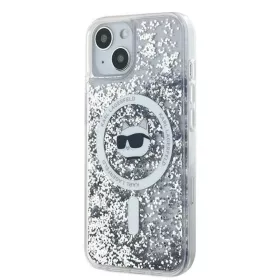  iPhone 14 Átlátszó Karl Lagerfeld Liquid Glitter Choupette Head Ma-3666339285685 2 kép