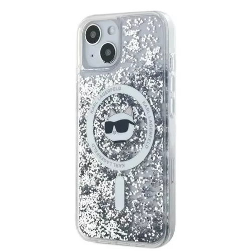  iPhone 14 Átlátszó Karl Lagerfeld Liquid Glitter Choupette Head Ma-3666339285685 2 kép