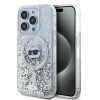 Karl Lagerfeld Liquid Glitter Choupette Head MagSafe tok iPhone 14 Pro-3666339285708 1 kép