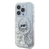 Karl Lagerfeld Liquid Glitter Choupette Head MagSafe tok iPhone 14 Pro-3666339285708 2 kép
