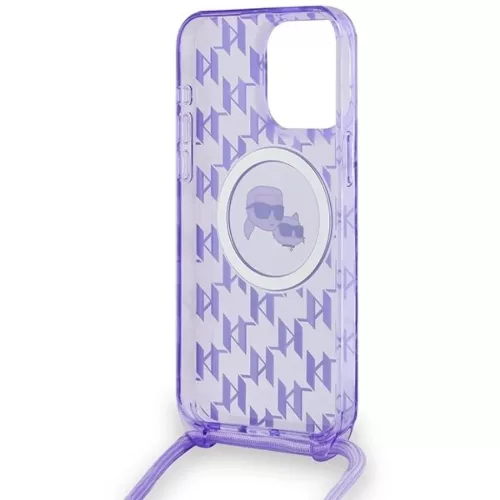  iPhone 15 Pro Max Lila Karl Lagerfeld IML Crossbody Monogram Karl & C-3666339286736 6 kép