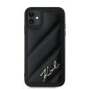 Karl Lagerfeld Diagonal Quilted Script tok iPhone 11 - fekete-3666339252120 3 kép