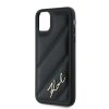 Karl Lagerfeld Diagonal Quilted Script tok iPhone 11 - fekete-3666339252120 6 kép