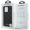 Karl Lagerfeld bőr monogram fém logós MagSafe tok iPhone 16 Pro Max-3666339294137 4 kép