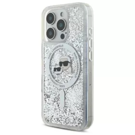 iPhone 16 Pro Max Átlátszó Karl Lagerfeld Liquid Glitter Karl & Ch-3666339319151 2 kép