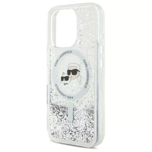  iPhone 16 Pro Max Átlátszó Karl Lagerfeld Liquid Glitter Karl & Ch-3666339319151 6 kép